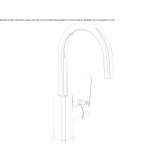 Single-lever countertop kitchen faucet with a swivel spout Skole