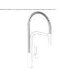 Single-lever kitchen faucet with swivel spout Kvasice