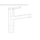 Kitchen faucet on the countertop Ayron
