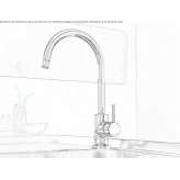 Kitchen faucet with swivel spout Petrovsk