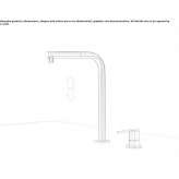 2-hole kitchen faucet with pull-out spout Hoshcha