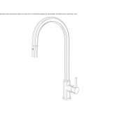 Countertop kitchen faucet with pull-out spout Patu