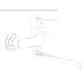 Wall-mounted kitchen faucet with aerator Noank