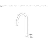 2-hole stainless steel kitchen faucet with pull-out spout Hoshcha