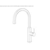 Countertop kitchen faucet with one handle Patu
