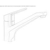 Kitchen faucet with swivel spout Mramor
