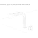 2-hole stainless steel kitchen faucet with pull-out spout Lesna