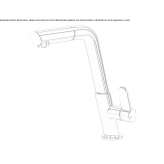 Brass kitchen faucet, single-lever, countertop Repton