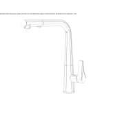Brass kitchen faucet with pull-out spout Rickling