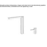 Two-hole kitchen faucet with a swivel spout Arvin