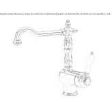 Countertop kitchen faucet with one handle Chicacao