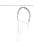 Single-lever kitchen faucet with swivel spout Agallas