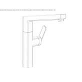 Countertop kitchen faucet with a swivel spout Mogila