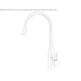 LED kitchen faucet made of stainless steel Stroitel