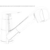 Countertop kitchen faucet with pull-out spout Skole