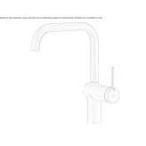 Stainless steel kitchen faucet with swivel spout Kornowac