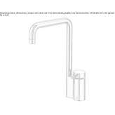 Countertop kitchen faucet with a swivel spout Zenzeli