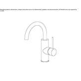 1-hole stainless steel kitchen faucet with swivel spout Anaya