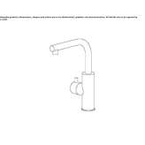 Deck mounted shut-off valve for purified water Anaya