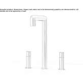 Three-hole tap with swivel spout Trinidad