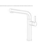Countertop kitchen faucet with one handle Patu