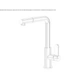 Brass kitchen faucet with pull-out spout Houssen