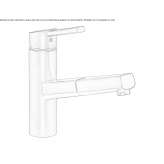 Stainless steel kitchen faucet with pull-out spout Volkhov