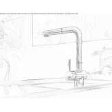 Kitchen faucet with pull-out spout Petrovsk