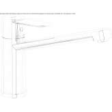 Countertop kitchen faucet with aerator Noank