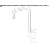 Countertop kitchen faucet with a swivel spout Zenzeli