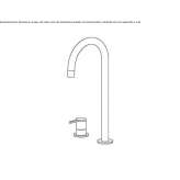 2-hole stainless steel kitchen faucet with swivel spout Faerloev