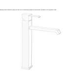 Countertop kitchen faucet with one handle Patu