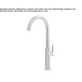 Countertop kitchen faucet with a swivel spout Zenzeli
