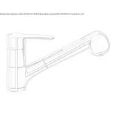 Countertop kitchen faucet with pull-out spout Flumeri