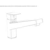 Kitchen faucet with temperature limiter Cuarnens