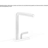Kitchen faucet on the countertop Kadnikov