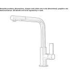 Single-lever kitchen faucet with swivel spout Tramelan
