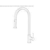 Single-lever kitchen faucet with pull-out spout Patu