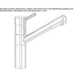 Countertop kitchen faucet with pull-out spout Zenzeli