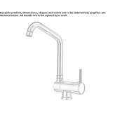 Brass kitchen faucet on the countertop Zenzeli