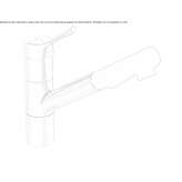 Countertop kitchen faucet with pull-out spout Mandra