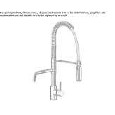 Countertop kitchen faucet with spray Zenzeli