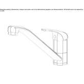 1-hole brass kitchen faucet Brloh
