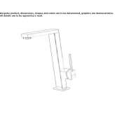 Countertop kitchen faucet with a swivel spout Sosnica