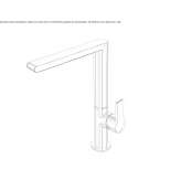 Countertop kitchen faucet with one handle Patu