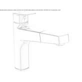 Single-lever kitchen faucet with temperature limiter Cuarnens