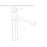Countertop kitchen faucet with one handle Erzurum
