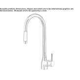Countertop kitchen faucet with pull-out spout Zenzeli