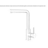Countertop kitchen faucet with a swivel spout Sapioris