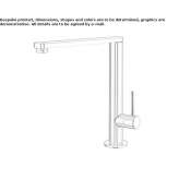 Countertop kitchen faucet with a swivel spout Zenzeli